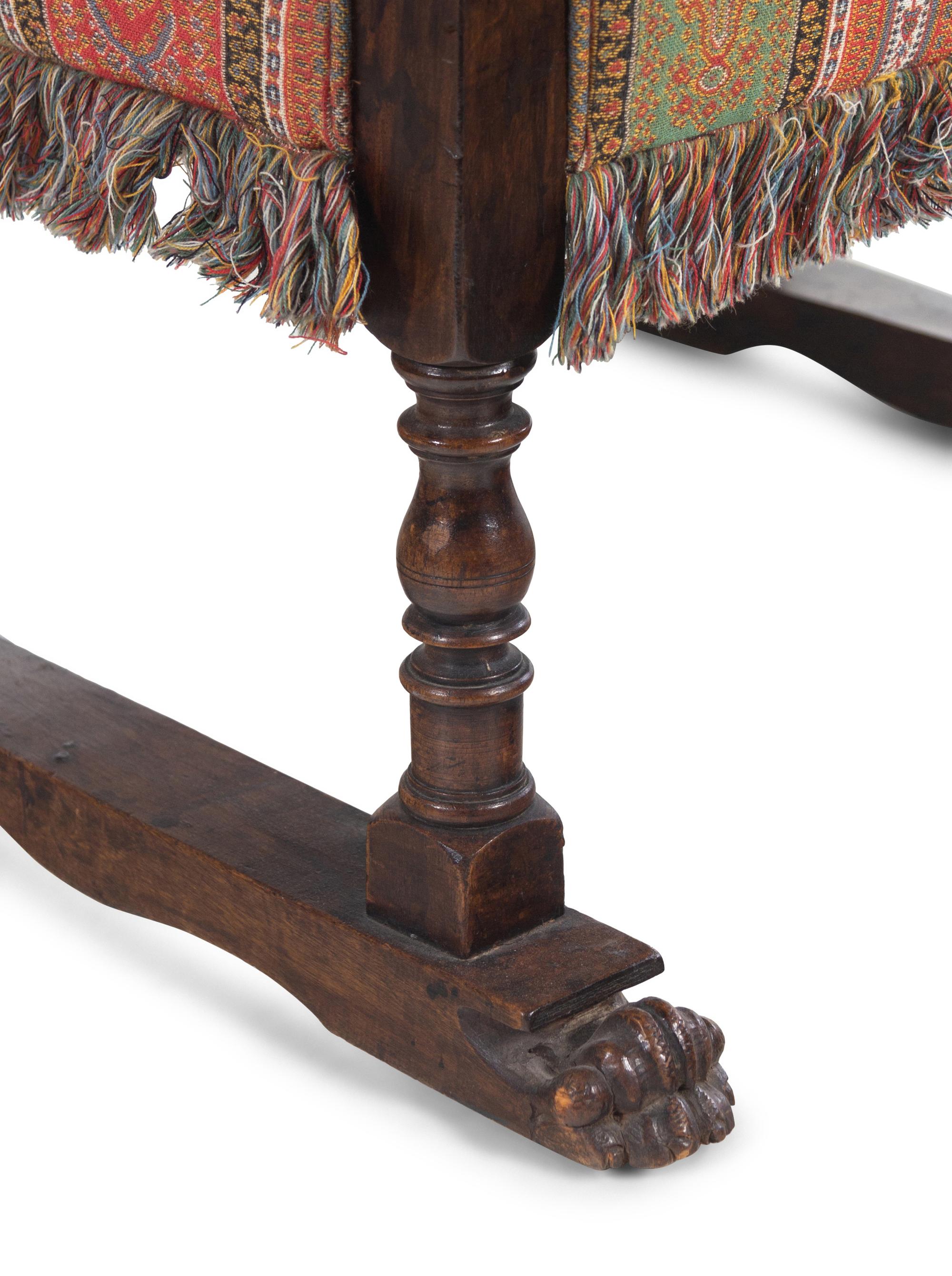 A Spanish Baroque Walnut Armchair