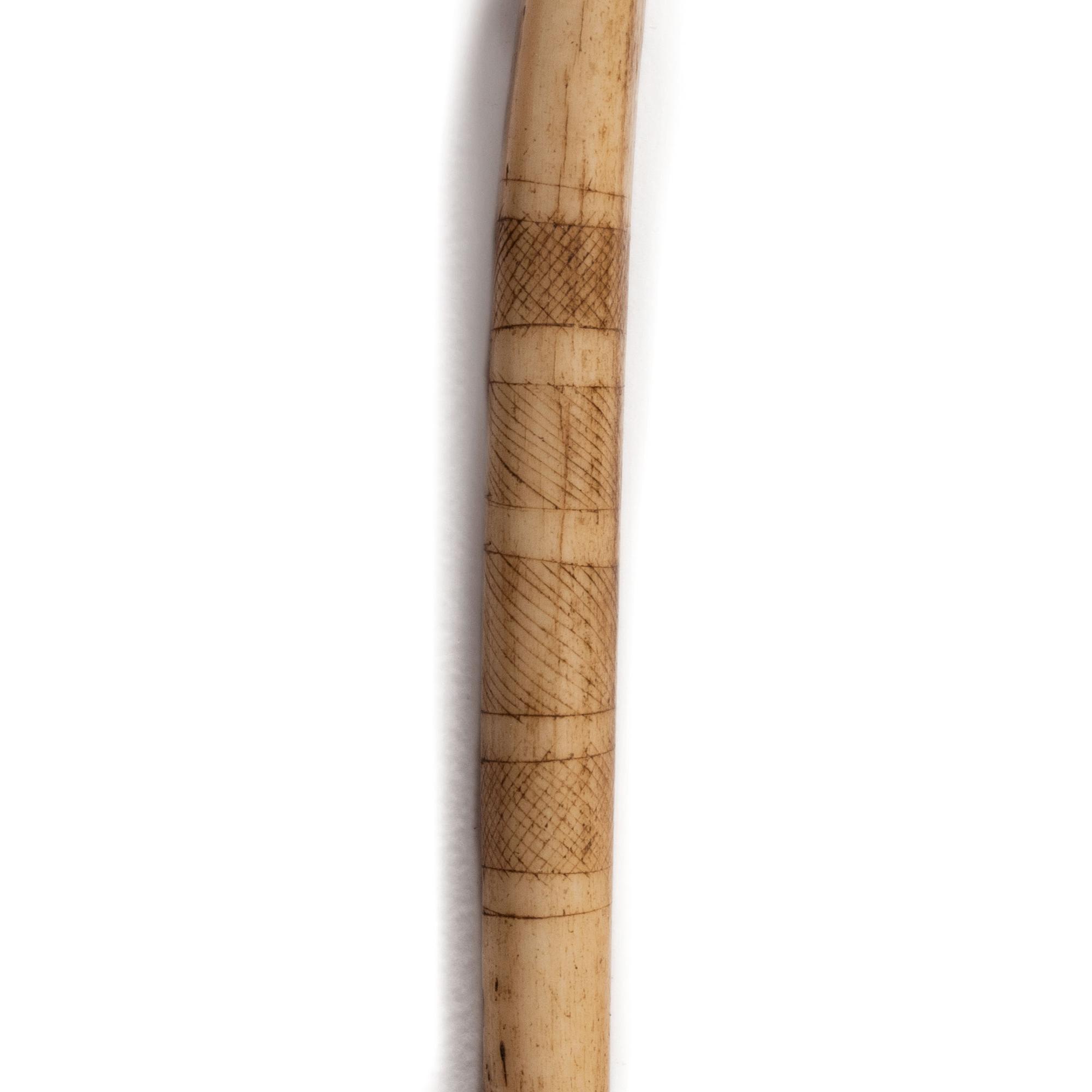 Sioux Beaded Awl Case, with Decorated Bone Awl