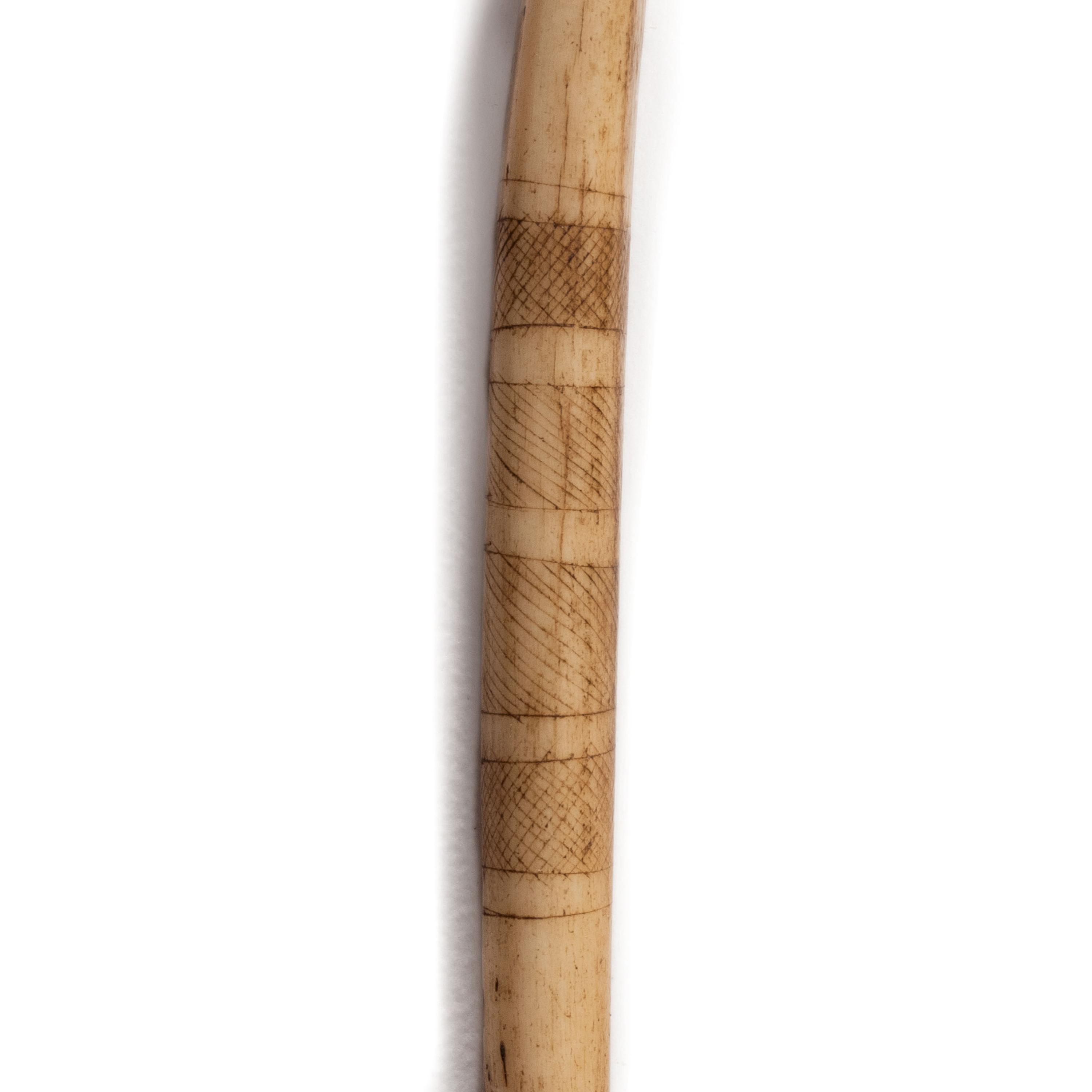Sioux Beaded Awl Case, with Decorated Bone Awl