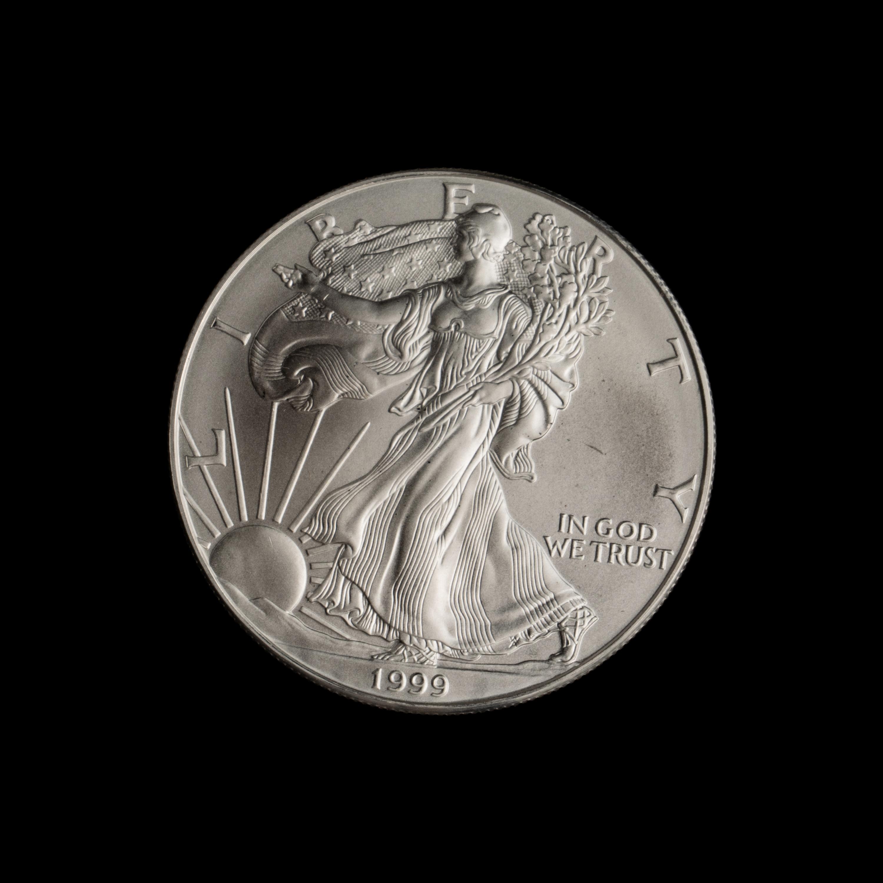A Large Collection of One Thousand Silver Eagle $1 Coins
