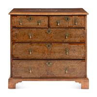 A William and Mary Walnut Chest of Drawers