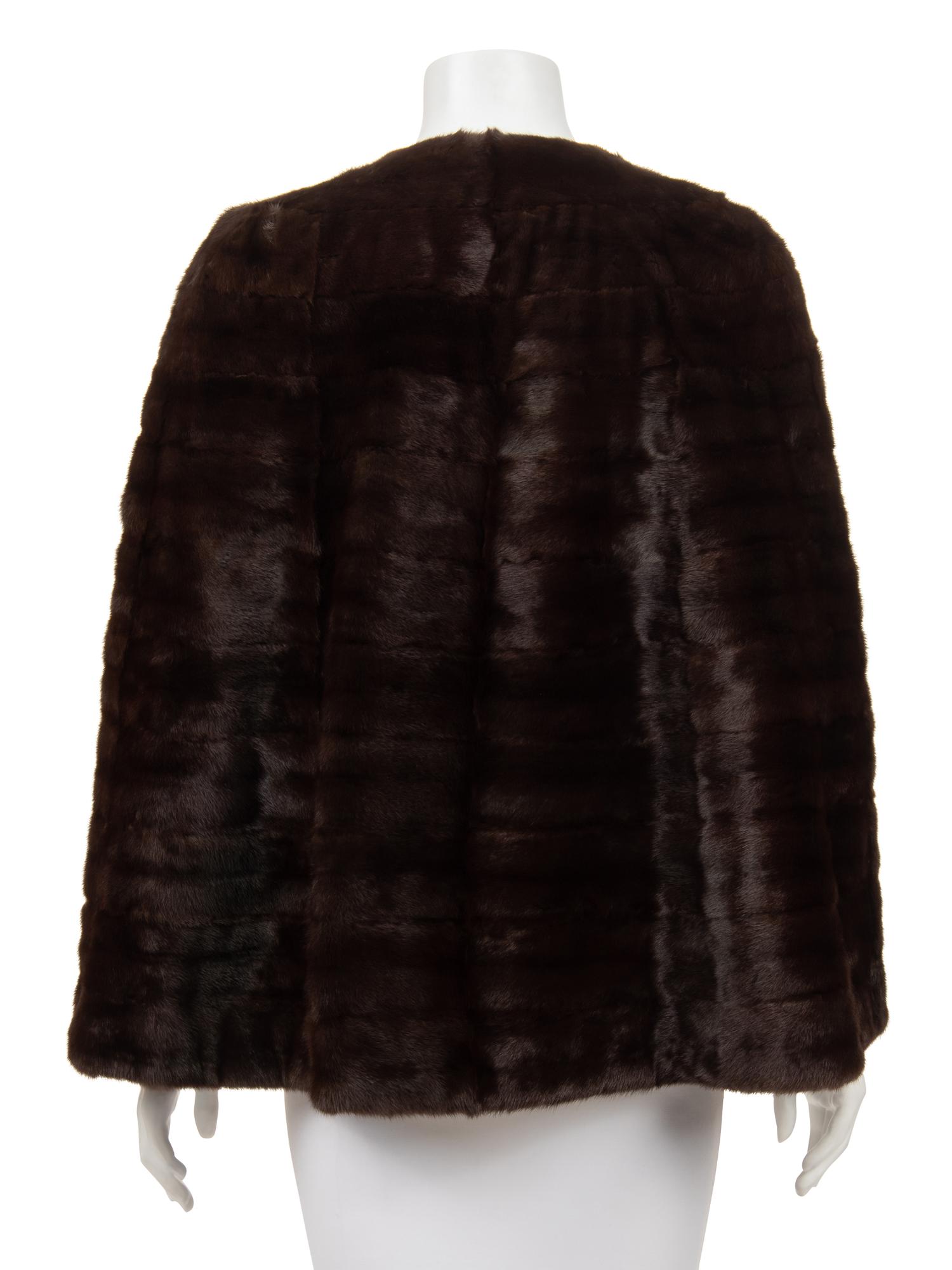 J. Mendel Ermine Capelet Style Jacket