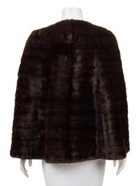 J. Mendel Ermine Capelet Style Jacket