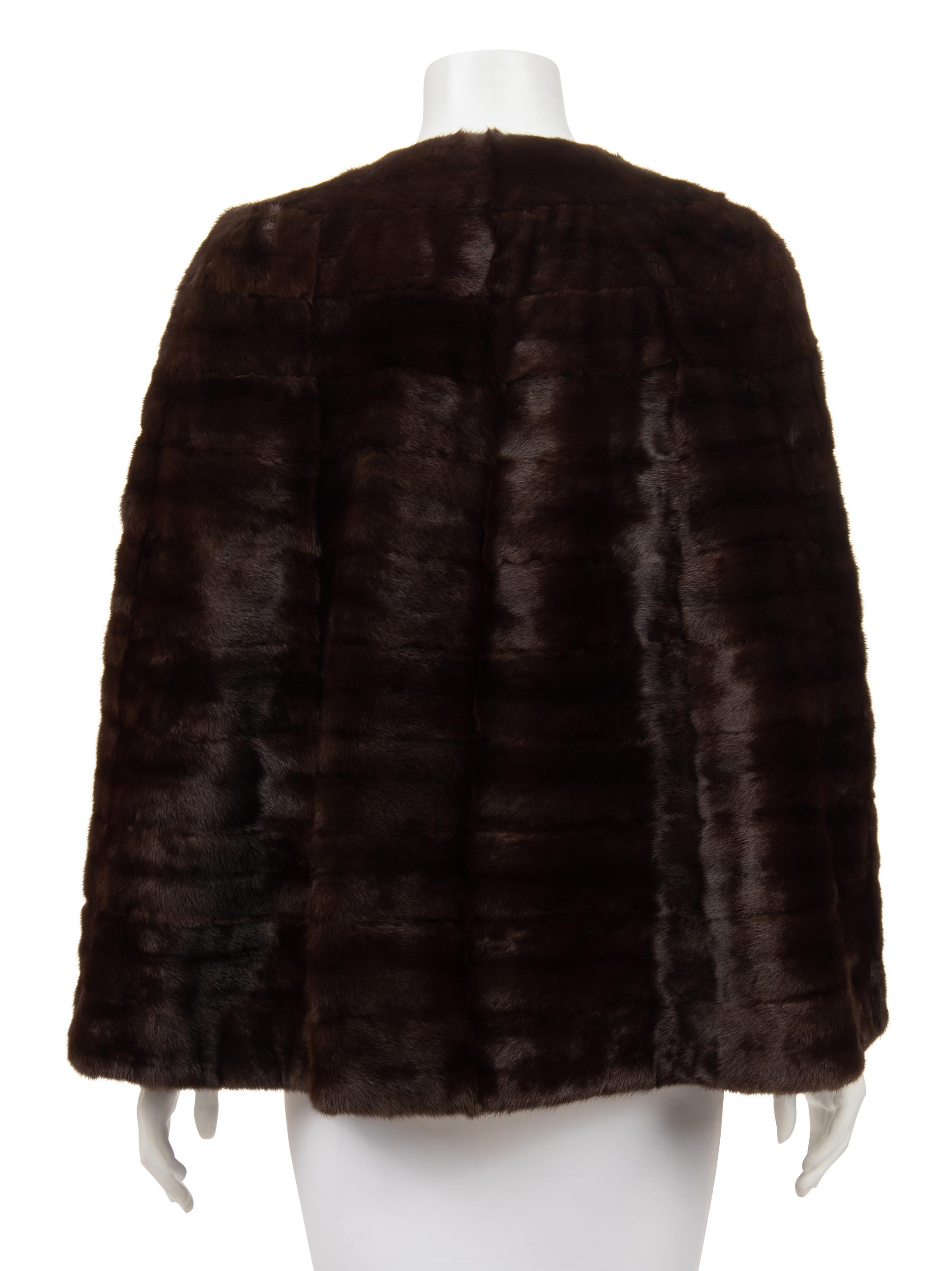 J. Mendel Ermine Capelet Style Jacket