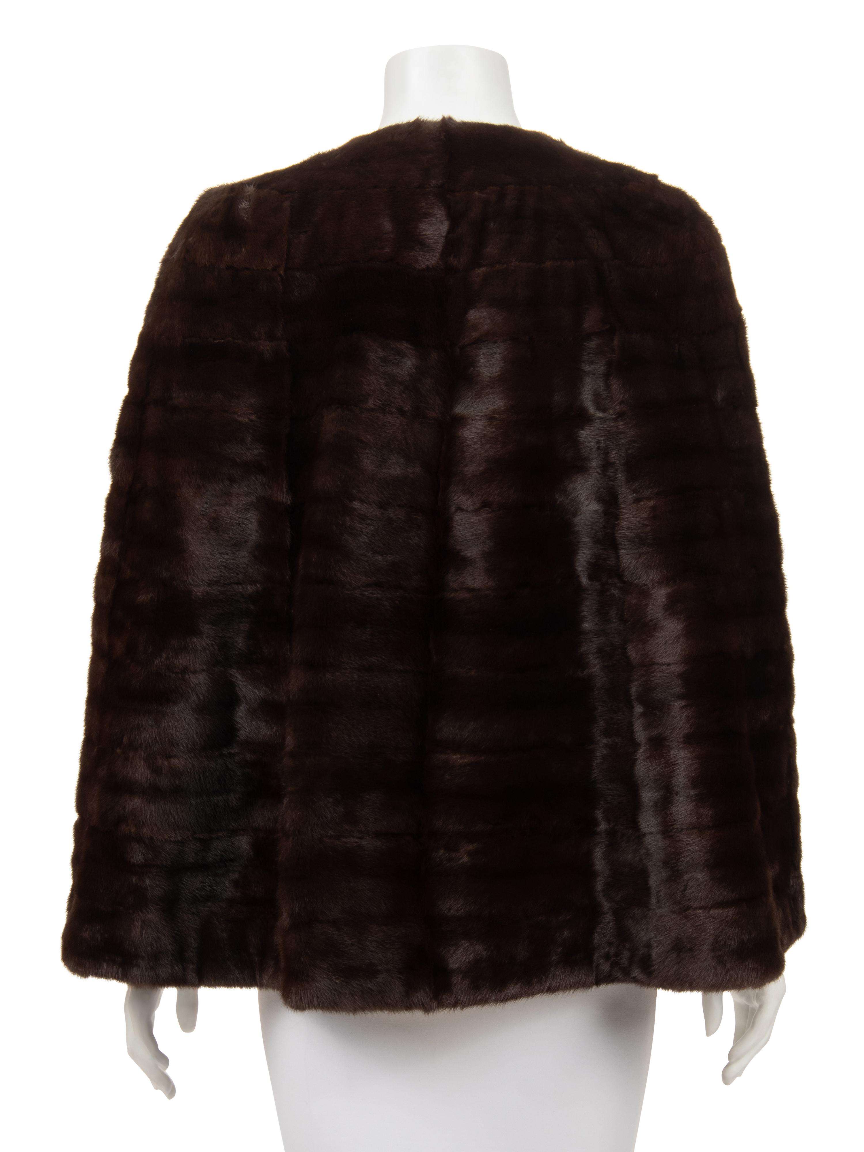 J. Mendel Ermine Capelet Style Jacket