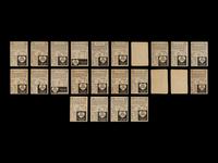 A Collection of 24 1954 Red Heart Baseball Cards Including Multiple Hall of Famers