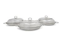 A Set of Three George III Silver Covered Vegetable Servers