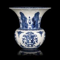 A Chinese Blue and White Porcelain Spittoon