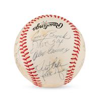 A 1982 Los Angeles Dodgers Team Signed Autograph Baseball (Beckett Authentication Services)
