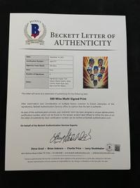 A Group of Hall of Fame Pitcher Signed Autograph Ron Lewis Prints (Including 300 Wins Print, Beckett Authentication Services Letters BAS Certified),