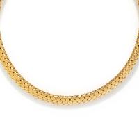 TIFFANY & CO., YELLOW GOLD 'VANNERIE' COLLAR NECKLACE