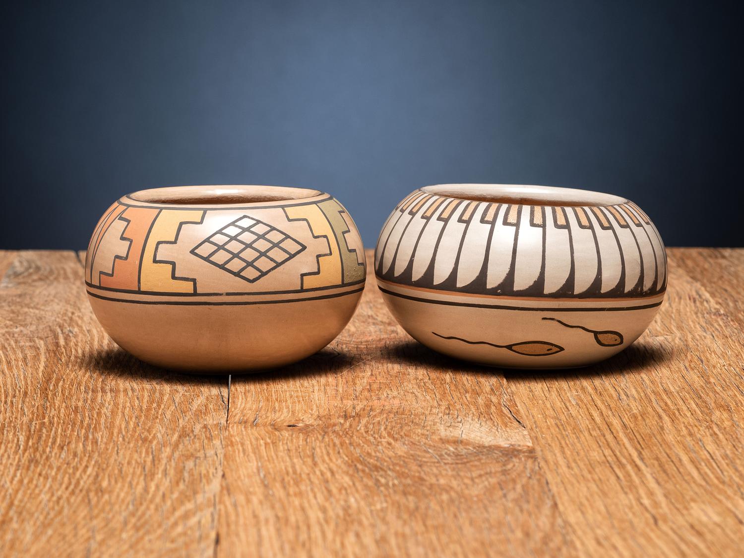 Polychrome Pottery Bowls