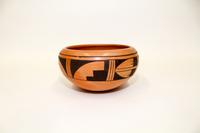 A Hopi Polychrome Pottery Bowl Diameter 8 1/2 inches. — Roberta Youvella Silas (1939-2009)