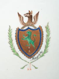 Four Chinese Export Porcelain Armorial Plates