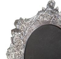 An Art Nouveau Chased Silver Picture Frame — First Half 20th Century
