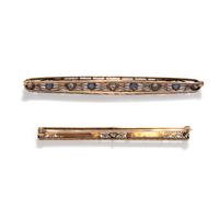 COLLECTION OF ANTIQUE DIAMOND BAR BROOCHES