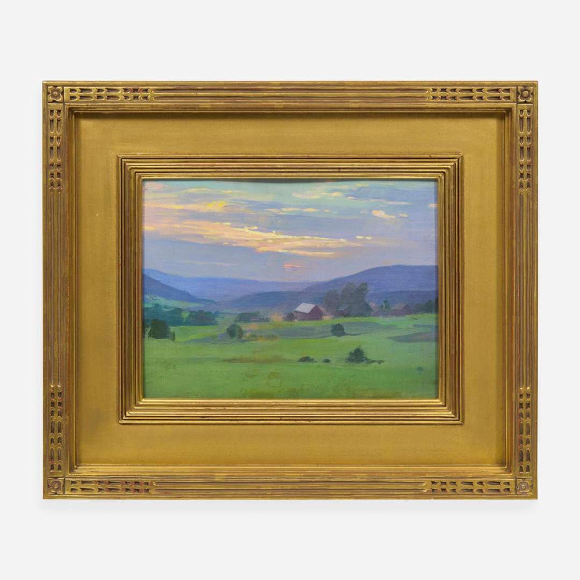 Alexander Farnham (American, B. 1926) Sunset over the Hills; together with Afternoon Reflections