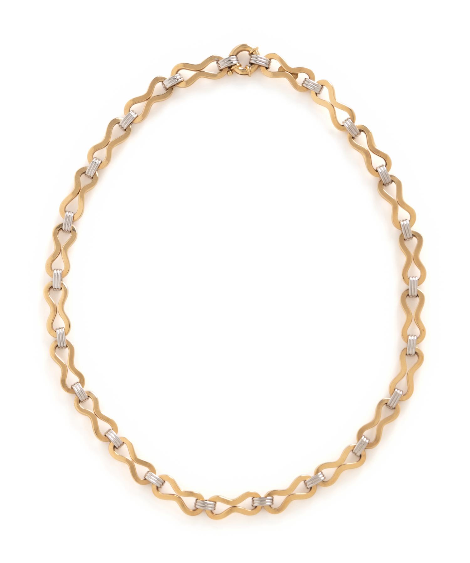 BICOLOR GOLD NECKLACE