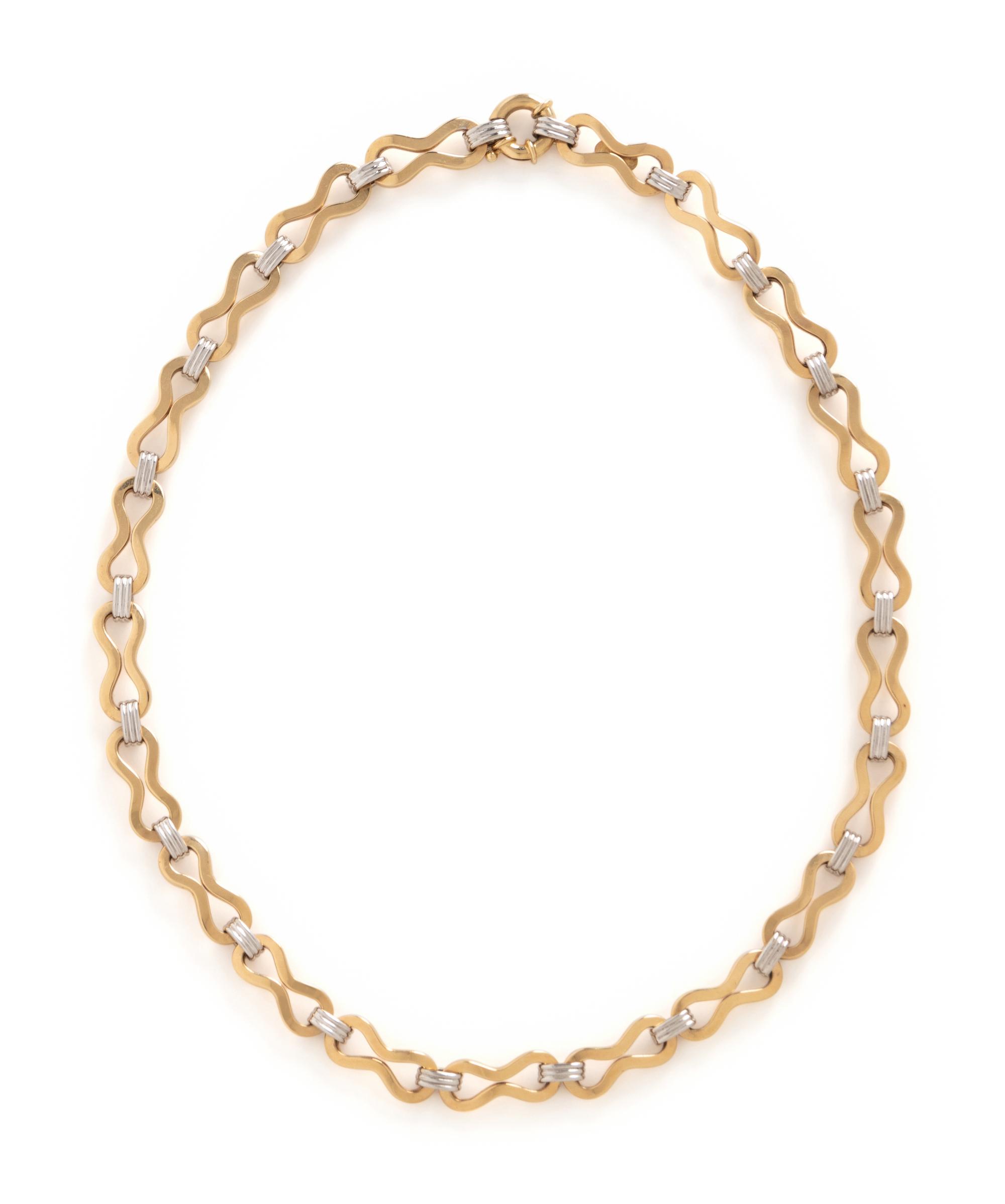 BICOLOR GOLD NECKLACE