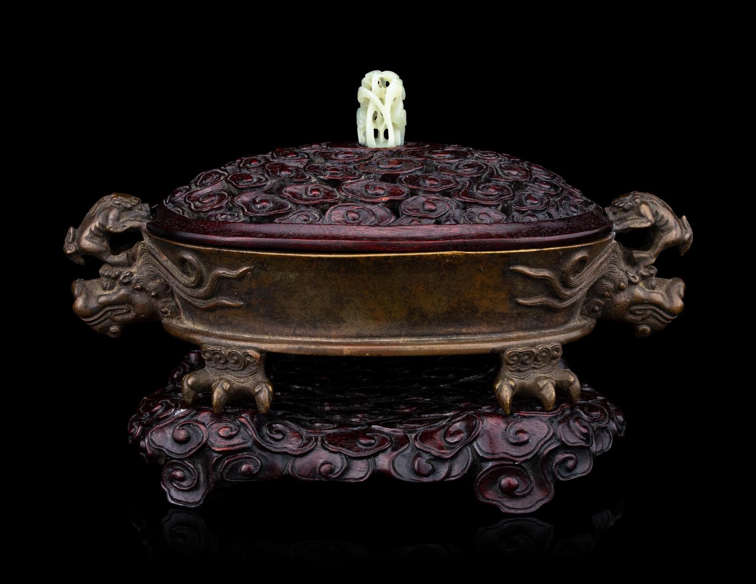 A Chinese Bronze Incense Burner