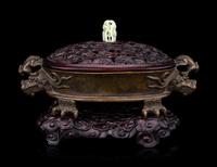 A Chinese Bronze Incense Burner
