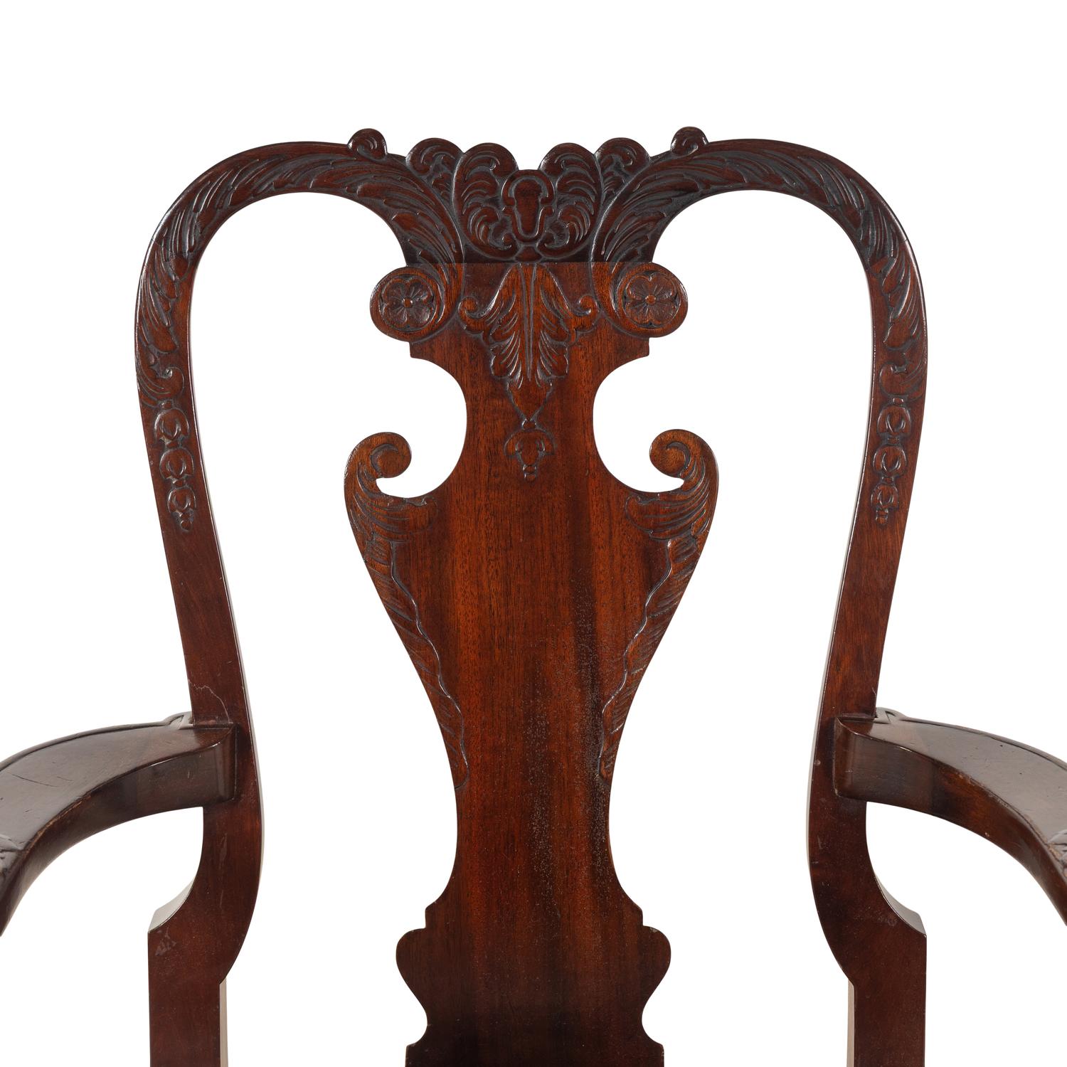 An George II Style Mahogany Armchair