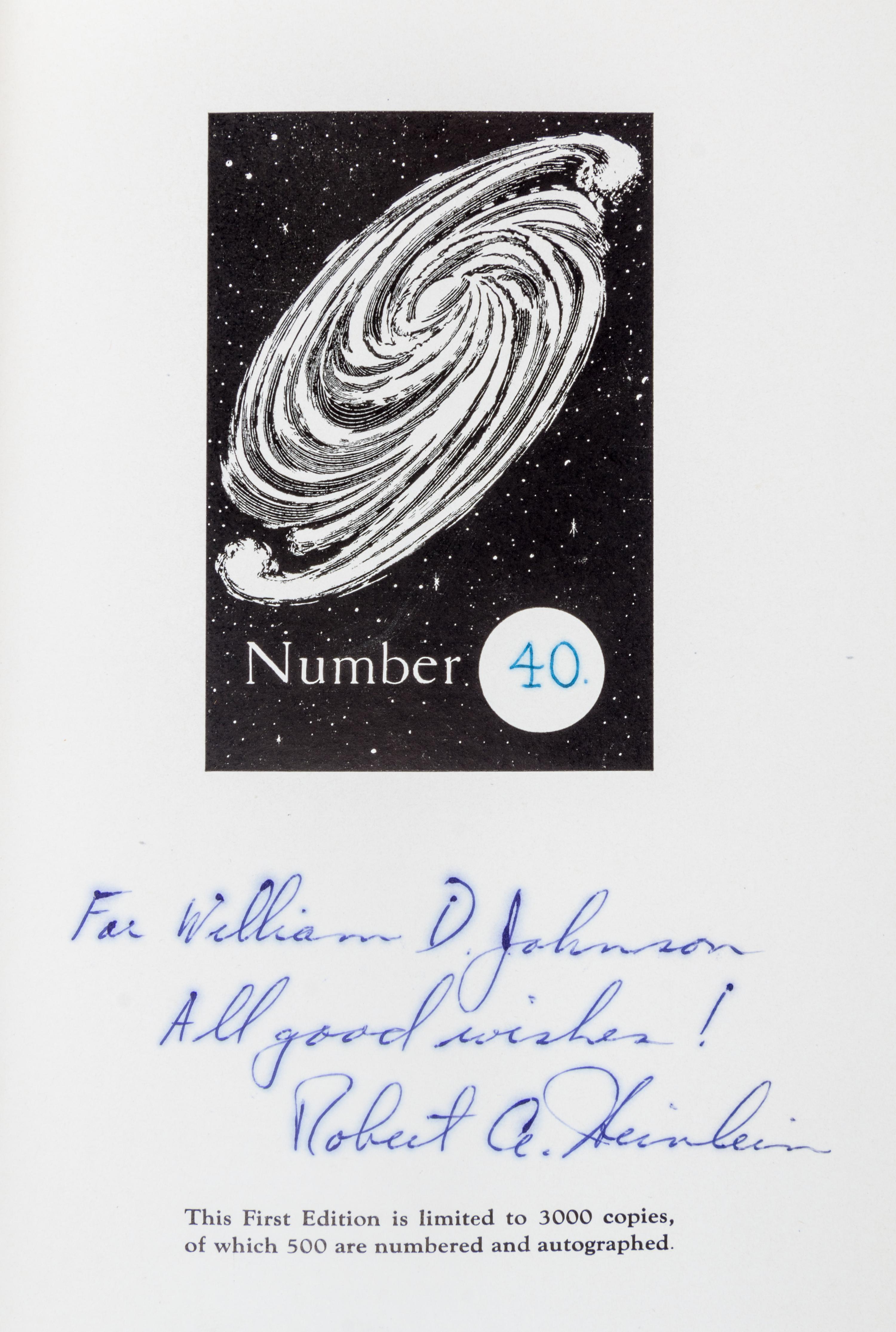 HEINLEIN, ROBERT A. Beyond the Horizon. Reading, PA, 1948. First edition. Limited, signed.