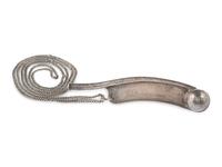 [ENTERTAINMENT]. A silver boatswain's whistle presented to Sylvester Bleeker by the "Dramatic Company of the American Museum, New York, July 10 1852.