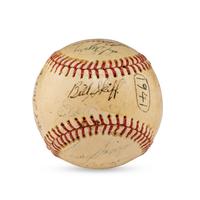A 1941 Seattle Rainers Team Signed Autograph Baseball