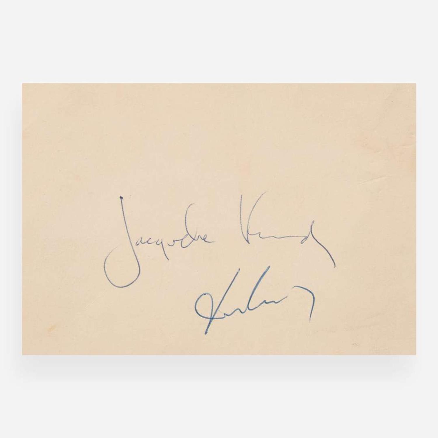 [Presidential] Kennedy, John F., and Jacqueline Kennedy Mini-Archive from the 1960 Presidential Campaign