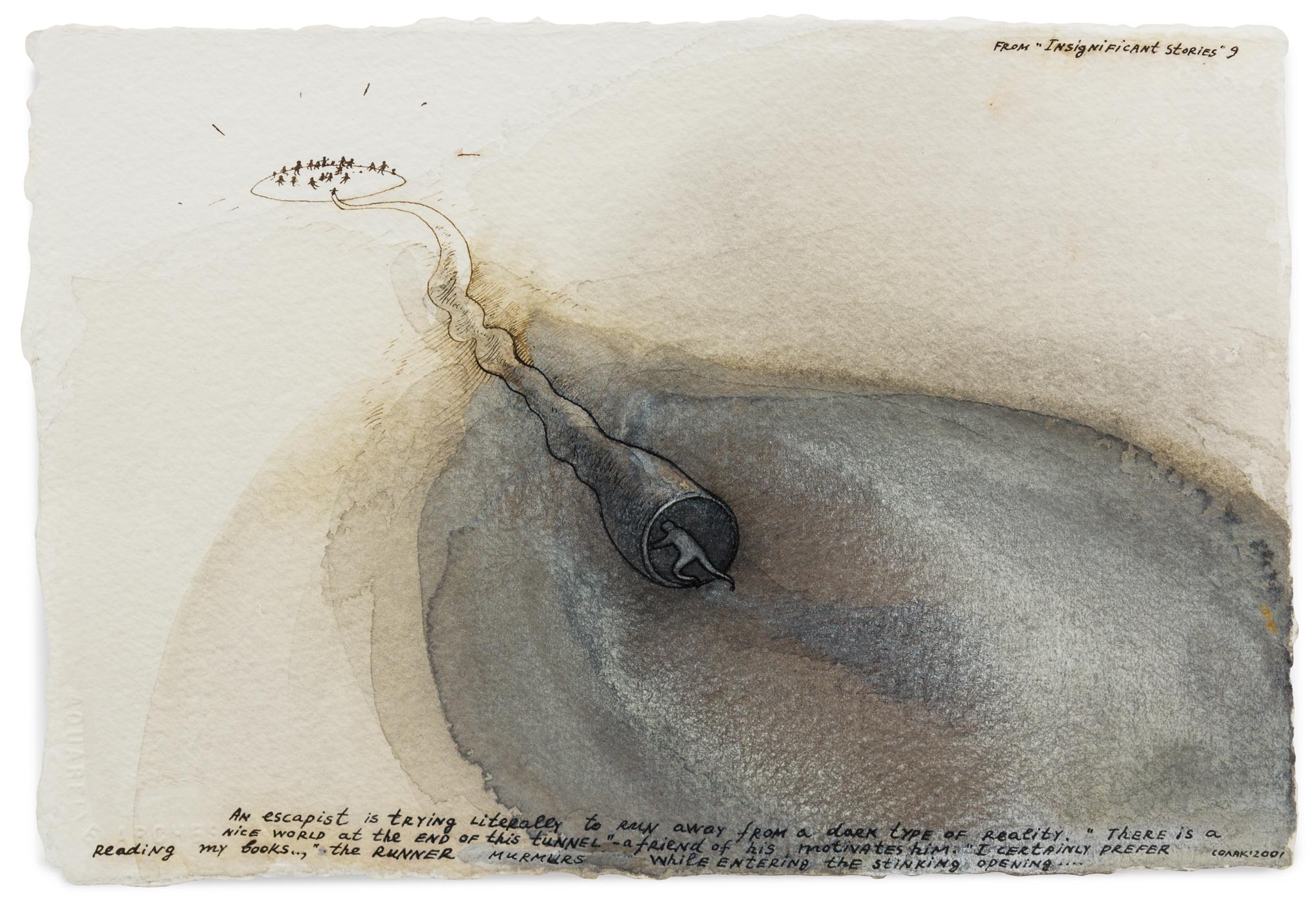 Nedko Solakov, (Bulgarian, b. 1957), Insignificant Stories #9, Insignificant Stories #3 and Wise Series #9, 2001 (a group of three work