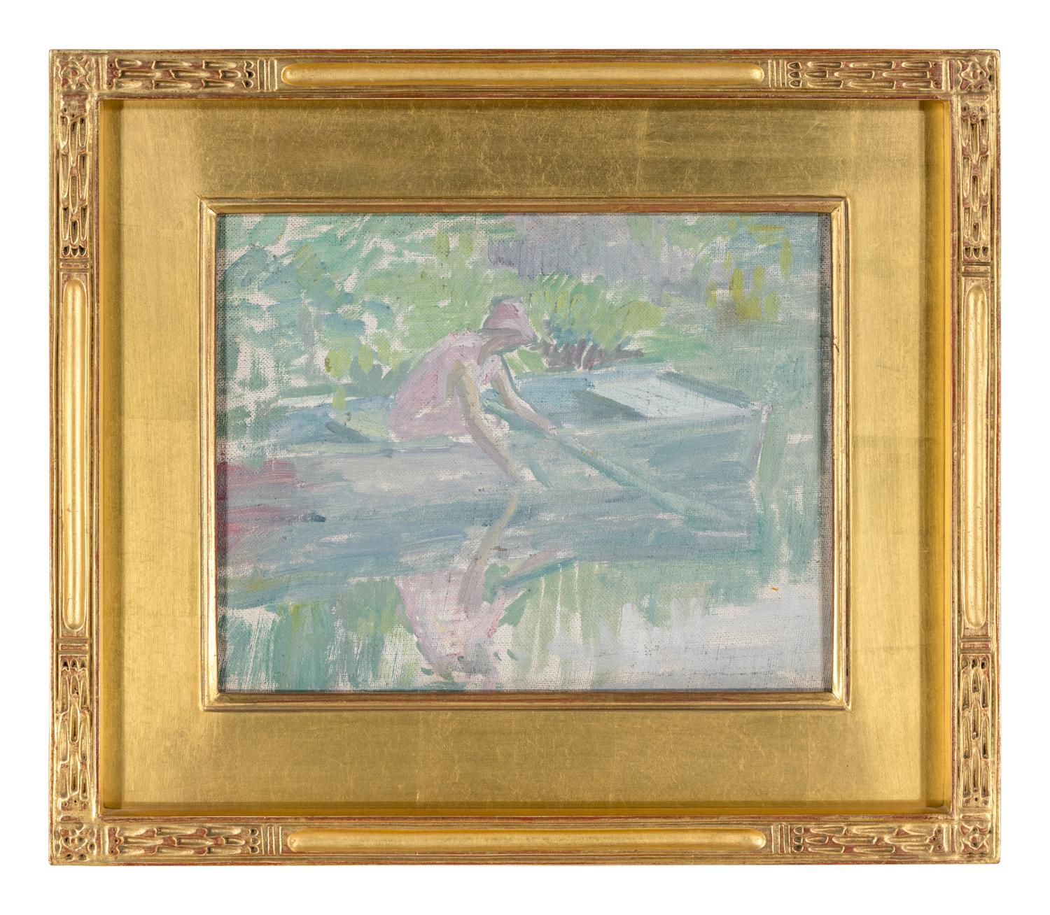 Woman in a Boat (possibly Mrs. Greacen)