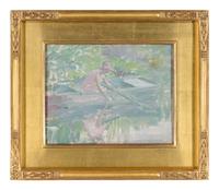 Woman in a Boat (possibly Mrs. Greacen)