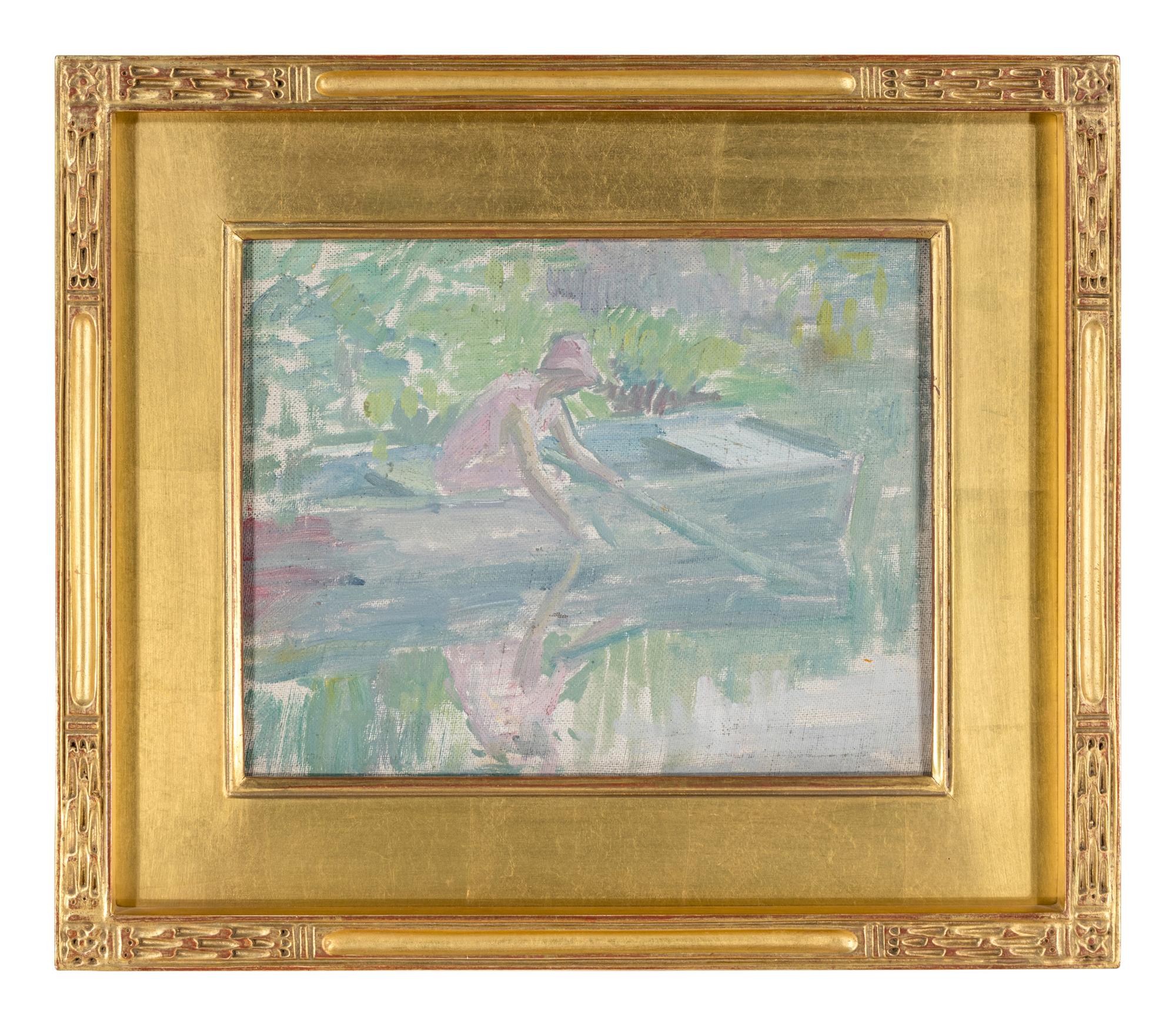 Woman in a Boat (possibly Mrs. Greacen)