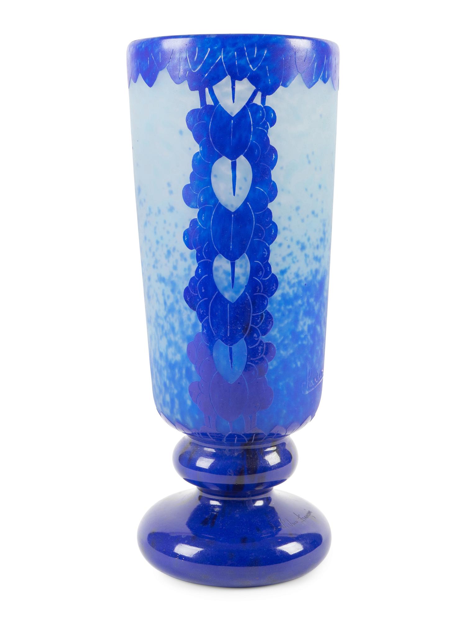 A Charles Schneider La Verre Francais Cameo Glass Vase — 20TH CENTURY