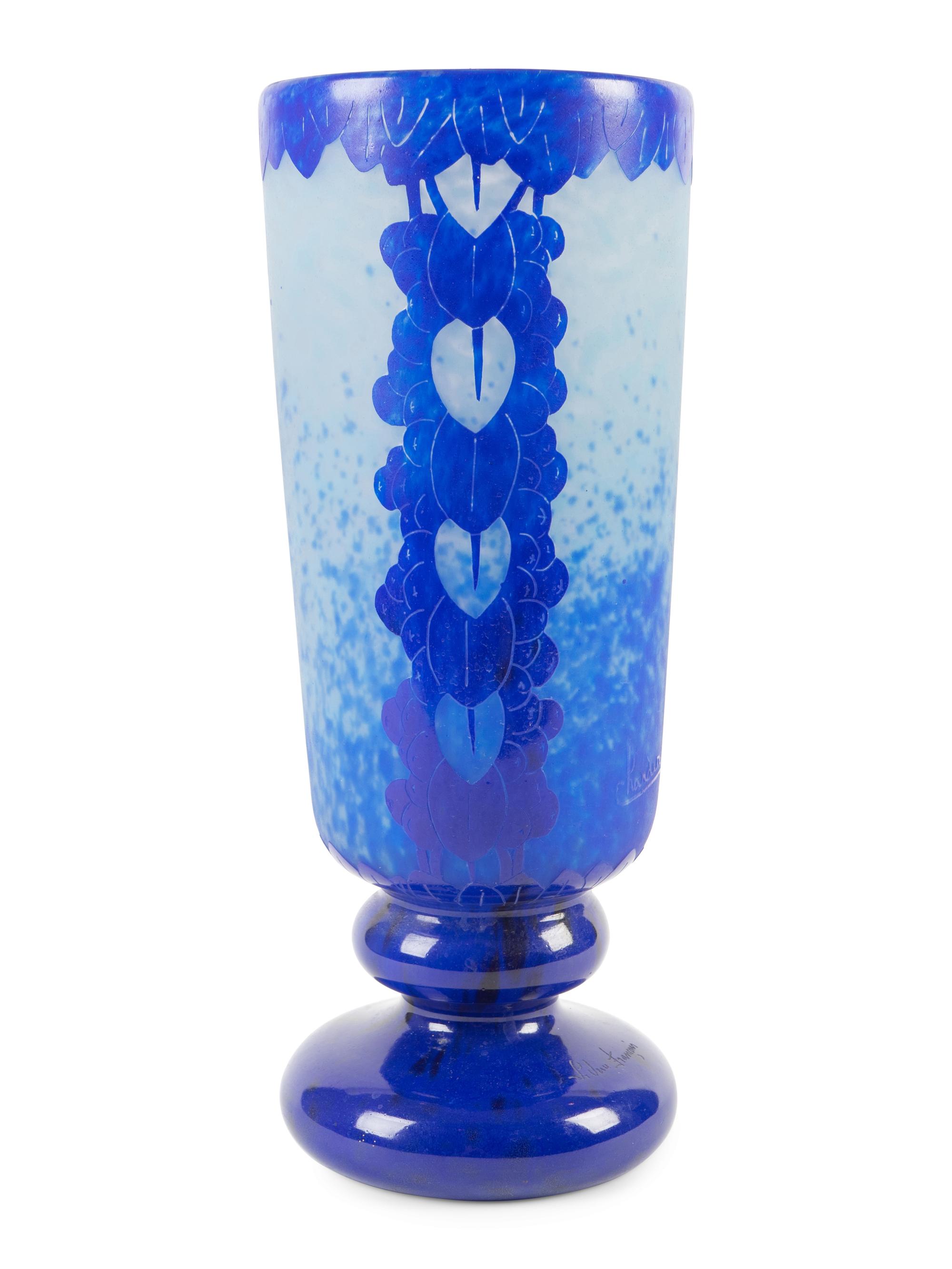 A Charles Schneider La Verre Francais Cameo Glass Vase — 20TH CENTURY