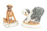 Two Royal Worcester Bisque Figures Height of taller 9 1/2 inches. — 20TH CENTURY