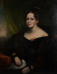 Two Portrait Paintings of a Lady and a Gentleman — EARLY 19TH CENTURY