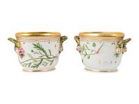 A Pair of Royal Copenhagen Flora Danica Porcelain Jardinières
