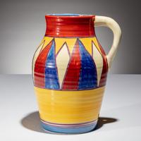Clarice Cliff (English, 1899–1972) — Bizarre Lotus Jug