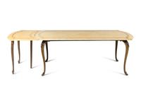An Italian Patinated Bronze and Marble Dining Table