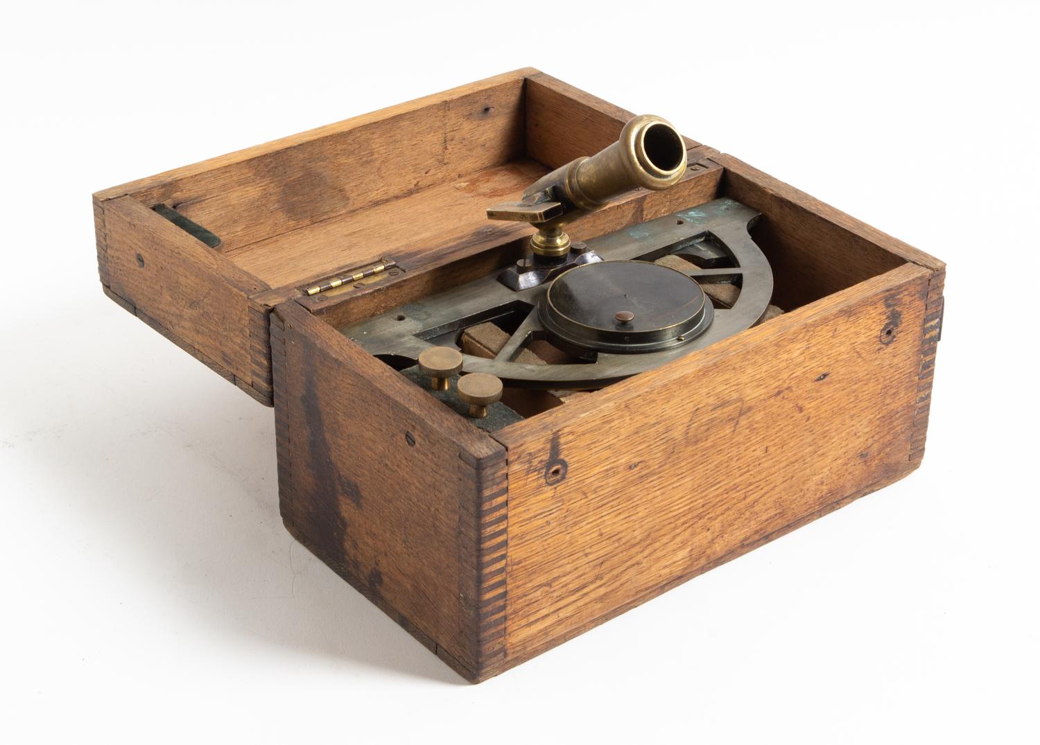 A Continental Oxidized Brass Graphometer Width 10 inches. — LIKELY FRENCH, 19TH CENTURY
