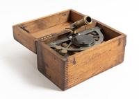 A Continental Oxidized Brass Graphometer Width 10 inches. — LIKELY FRENCH, 19TH CENTURY