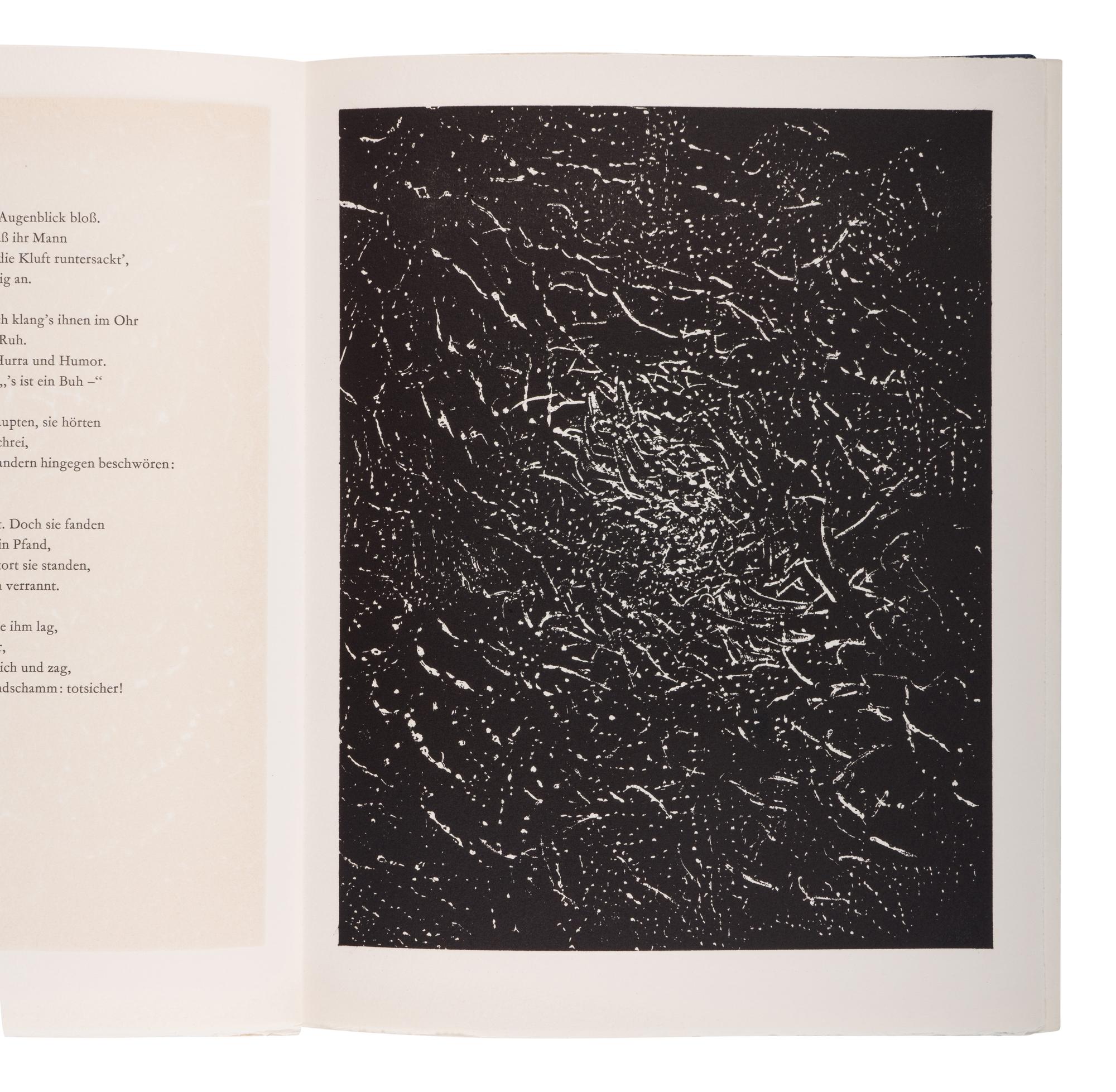 [ARTIST BOOKS]. ERNST, Max (1891-1976), illustrator. -- DODGSON, Charles Lutwidge ("Lewis Carroll") (1832-1898). The Hunting of the Snark. Die Jagd nach dem Schnark . Stuttgart: Manus Presse, 1968.