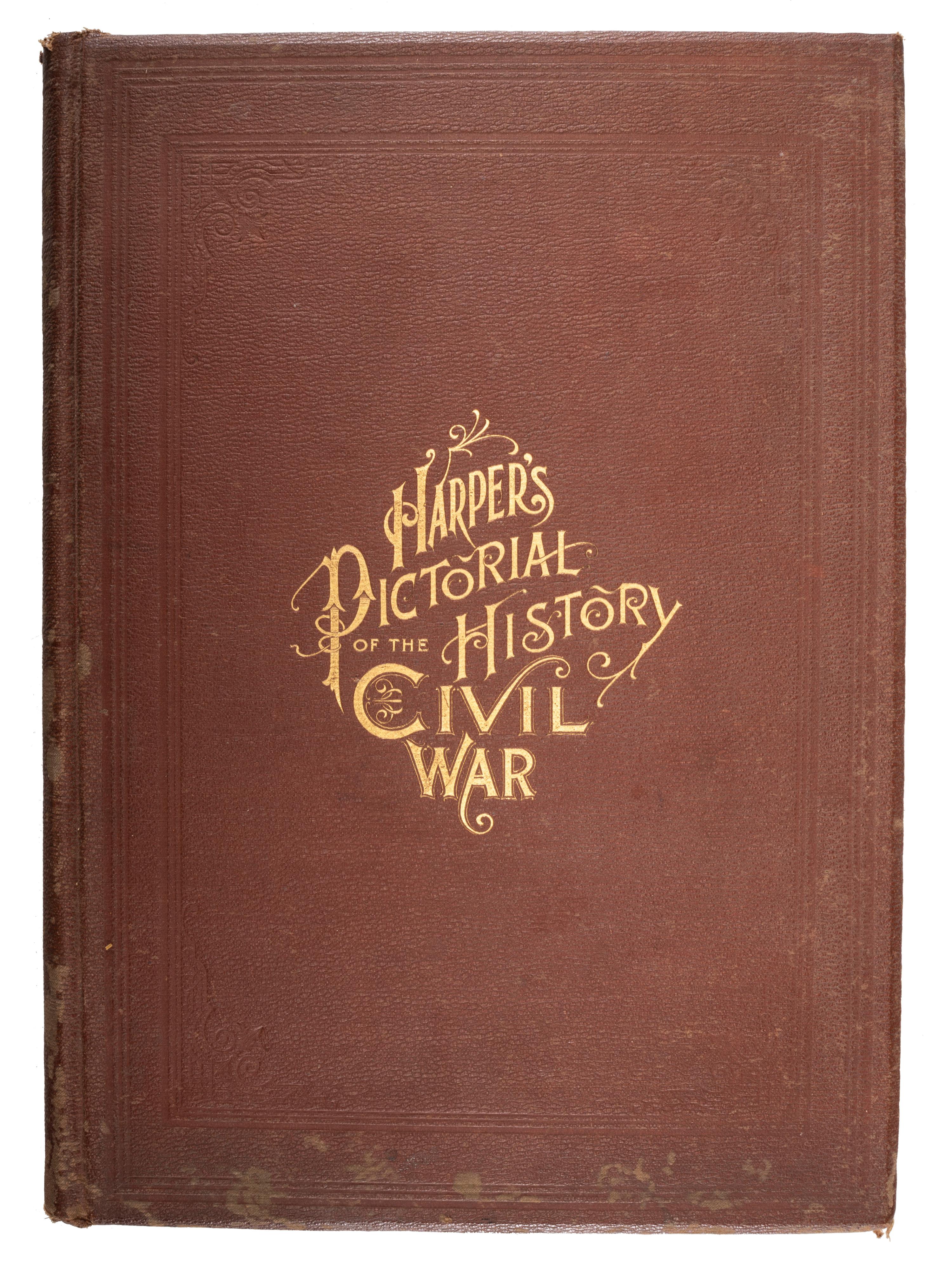 [CIVIL WAR - ART]. A group of assorted Harper's and Frank Leslie pictorial history volumes, comprising: