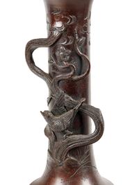 A Japanese Bronze Torchere