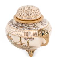 Two Japanese Porcelain Incense Burners, Koro