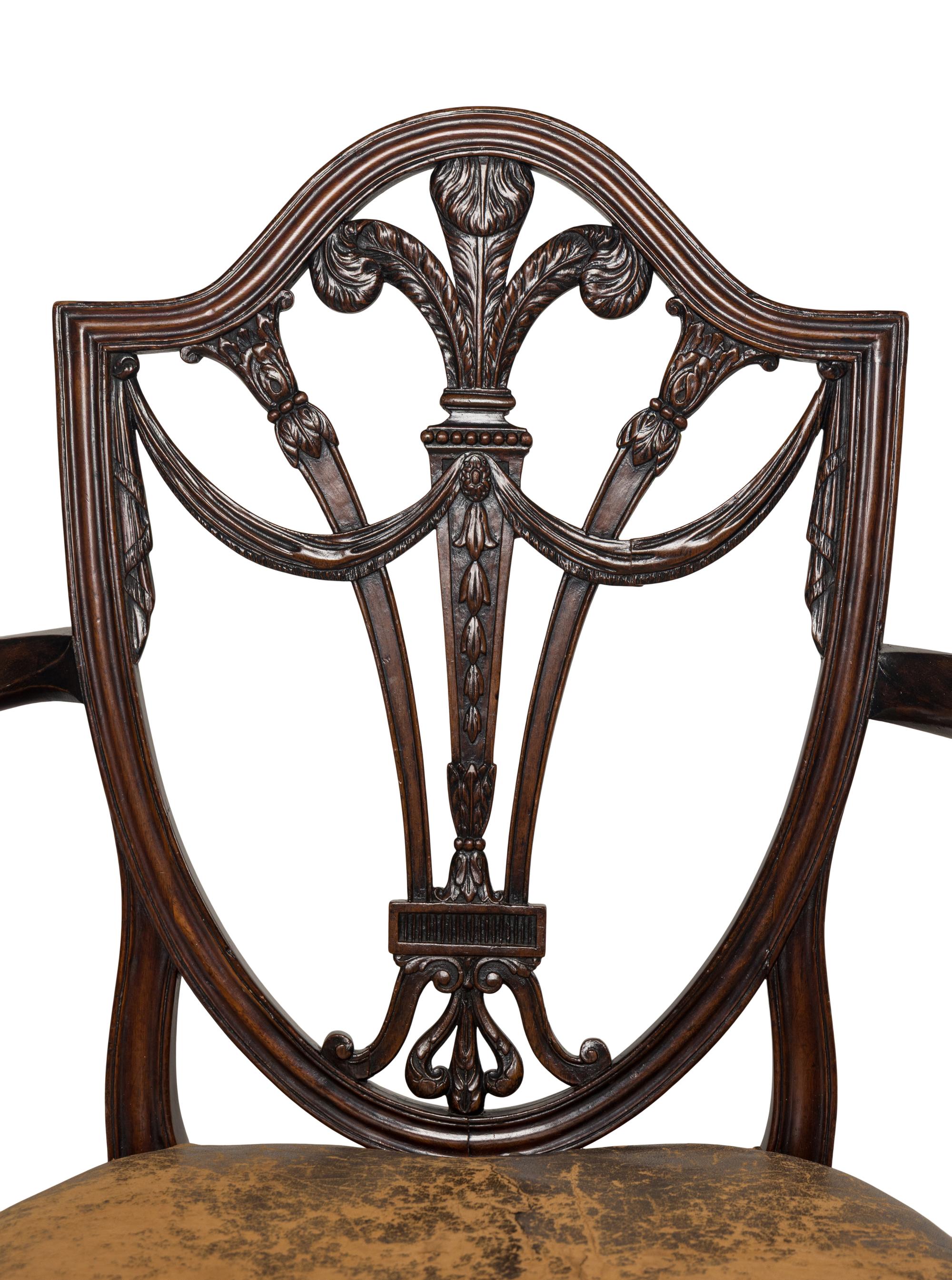 A George III Mahogany Armchair