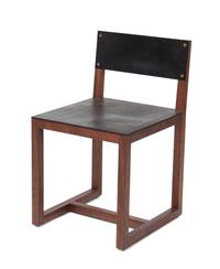 An American Black Walnut Square Guest Chair Height 29 inches. — BDDW FURNITURE