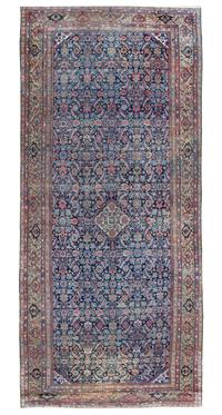A Feraghan Rug 12 feet 10 1/4 inches x 6 feet.